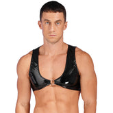 Rebel PU Leather Crop Vest